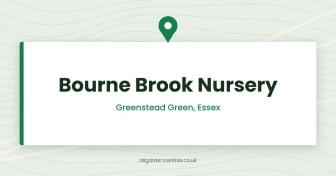 Bourne Brook Nursery — Greenstead Green, Essex (directory card)