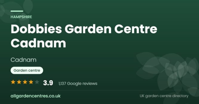 Dobbies Garden Centre Cadnam, a garden centre in Cadnam, Hampshire