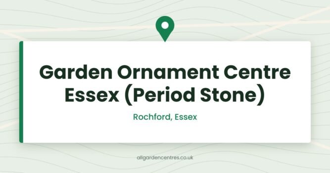Garden Ornament Centre Essex (Period Stone) — Rochford, Essex (directory card)