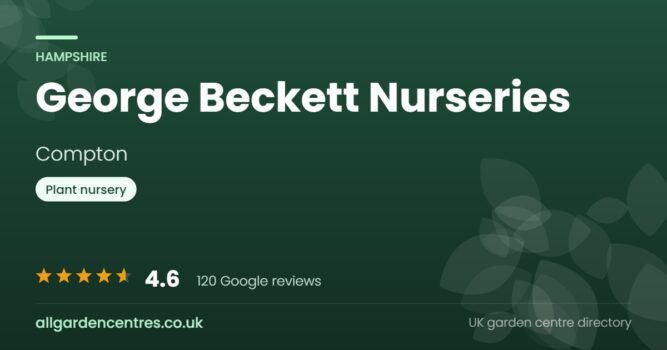George Beckett Nurseries, a garden centre in Compton, Hampshire