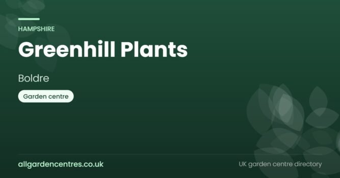 Greenhill Plants, a garden centre in Boldre, Hampshire