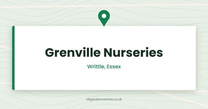 Grenville Nurseries — Writtle, Essex (directory card)