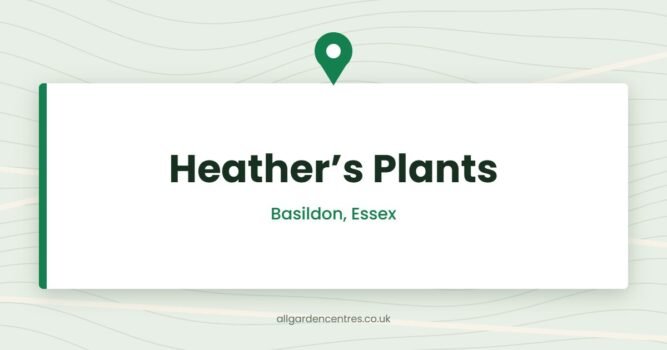 Heather’s Plants — Basildon, Essex (directory card)