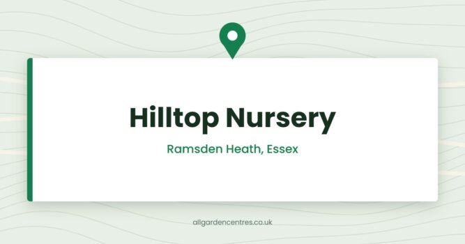 Hilltop Nursery — Ramsden Heath, Essex (directory card)