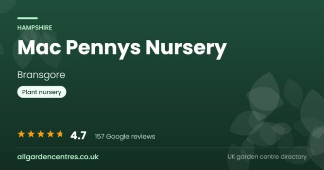 Mac Pennys Nursery, a garden centre in Bransgore, Hampshire