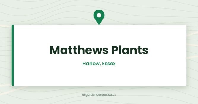 Matthews Plants — Harlow, Essex (directory card)