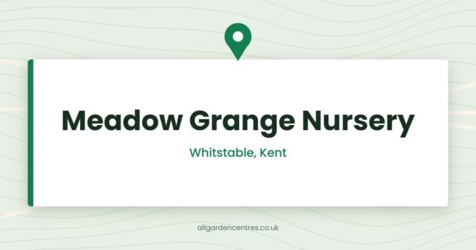 Meadow Grange Nursery — Whitstable, Kent (directory card)