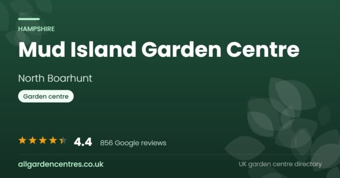 Mud Island Garden Centre, a garden centre in North Boarhunt, Hampshire