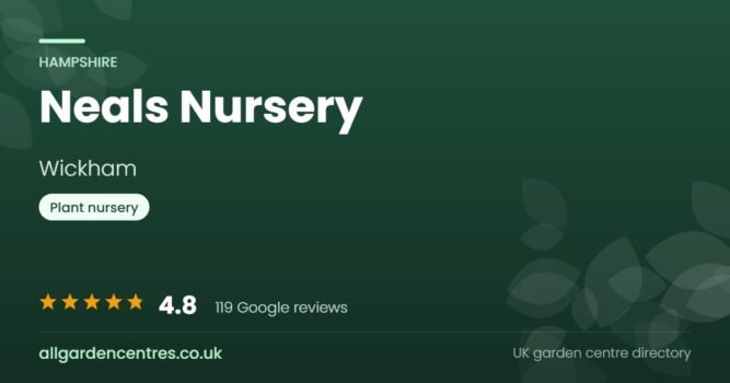 Neals Nursery, a garden centre in Wickham, Hampshire