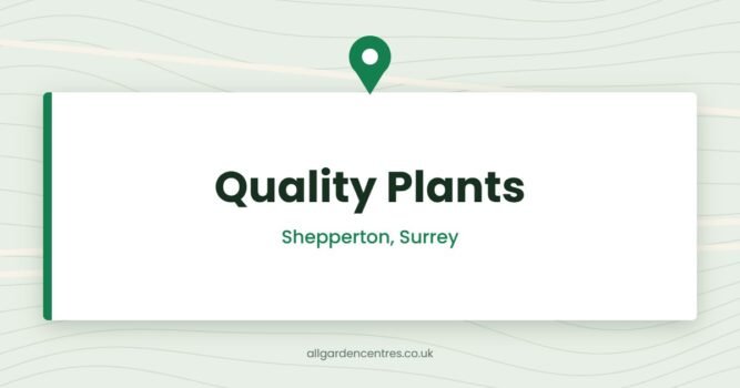 Quality Plants — Shepperton, Surrey (directory card)