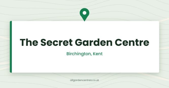 The Secret Garden Centre — Birchington, Kent (directory card)