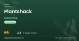 Plantshack | Rotherhithe, London